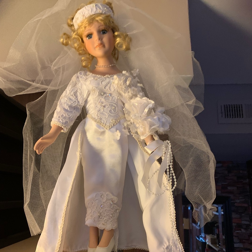 Collectible Porcelain Wedding Doll